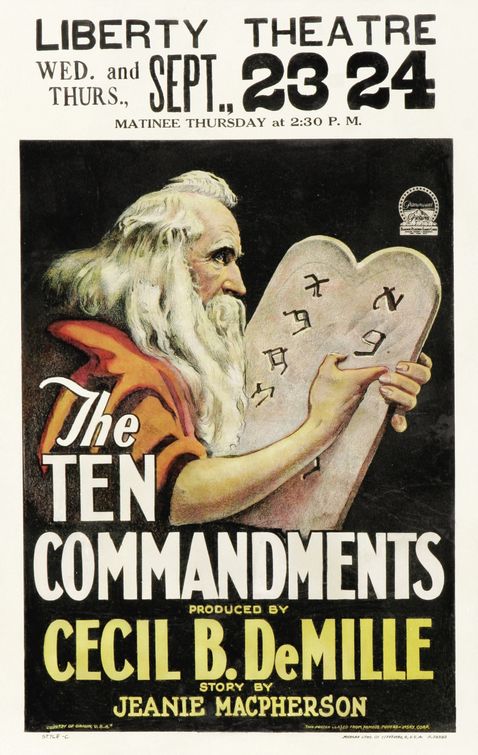 The Ten Commandments Movie Poster