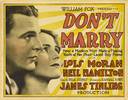 Don't Marry (1928) Thumbnail