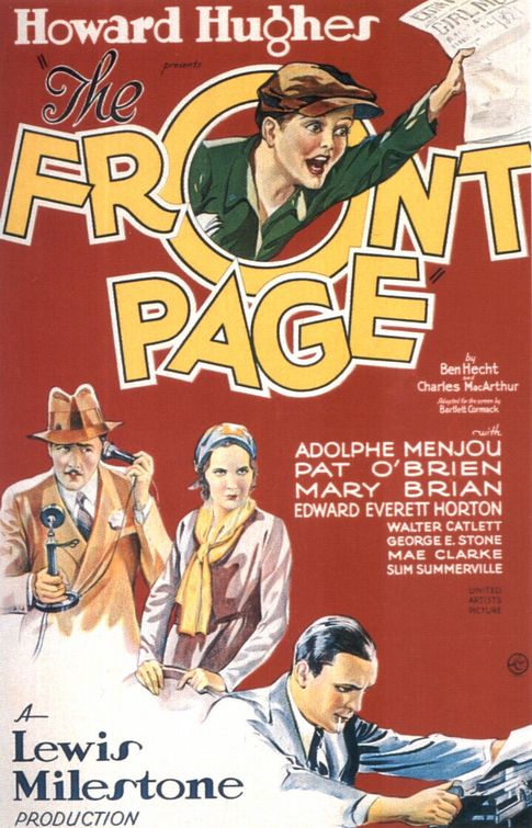 The Front Page Movie Poster