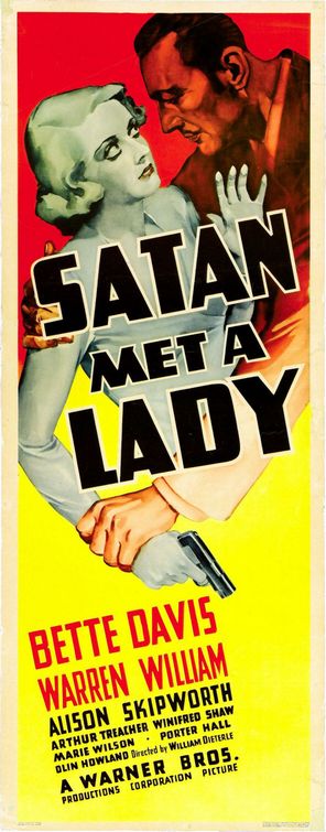 Satan Met a Lady Movie Poster