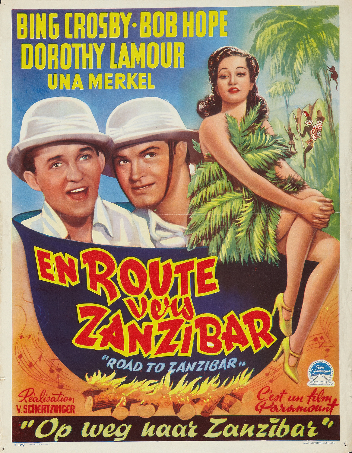 Extra Large Movie Poster Image for Road to Zanzibar (#2 of 2)