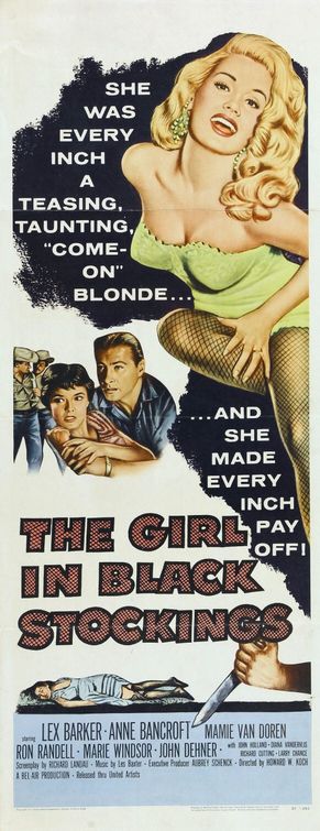 The Girl in Black Stockings Movie Poster