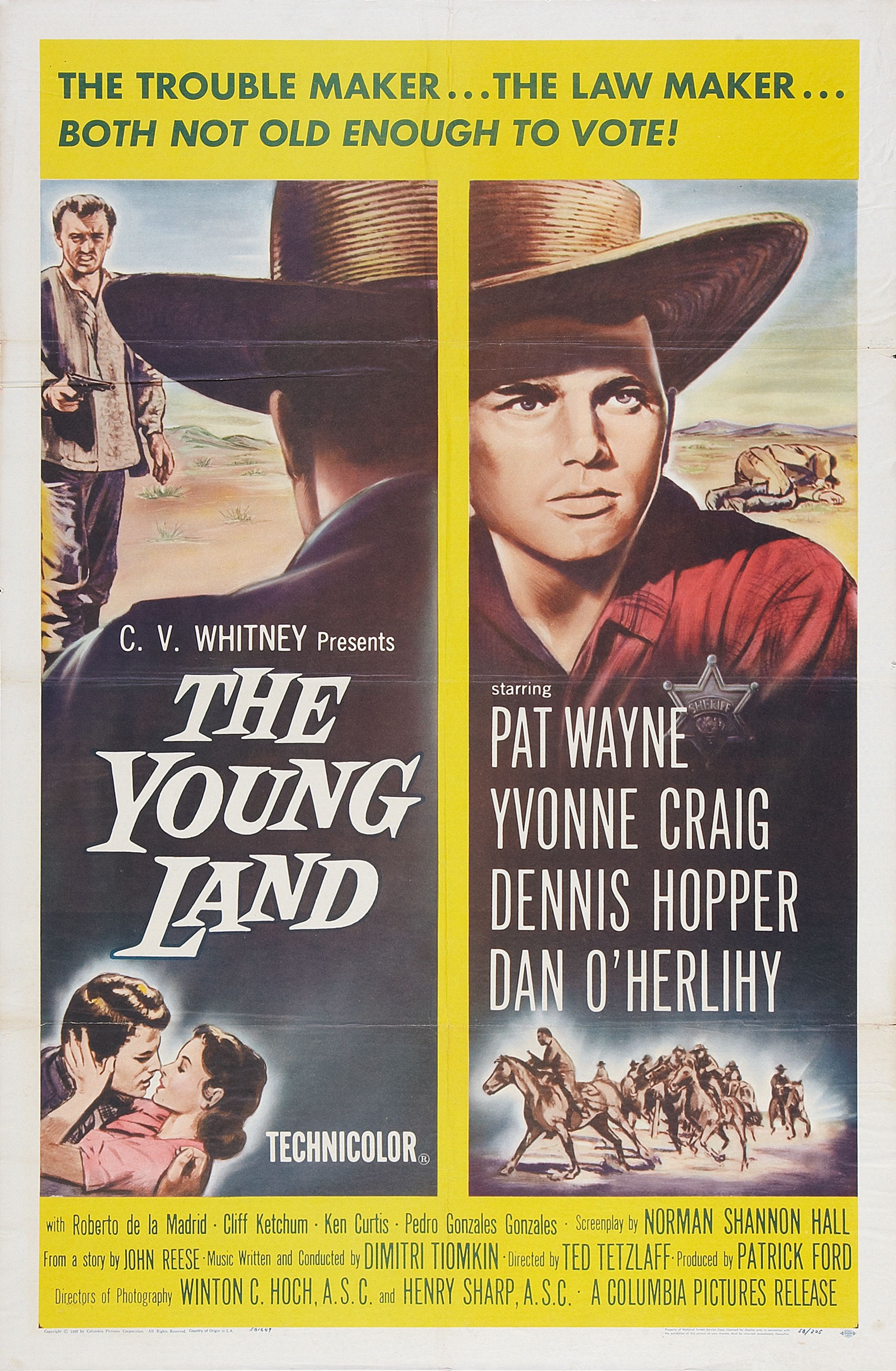 Mega Sized Movie Poster Image for The Young Land (#1 of 2)