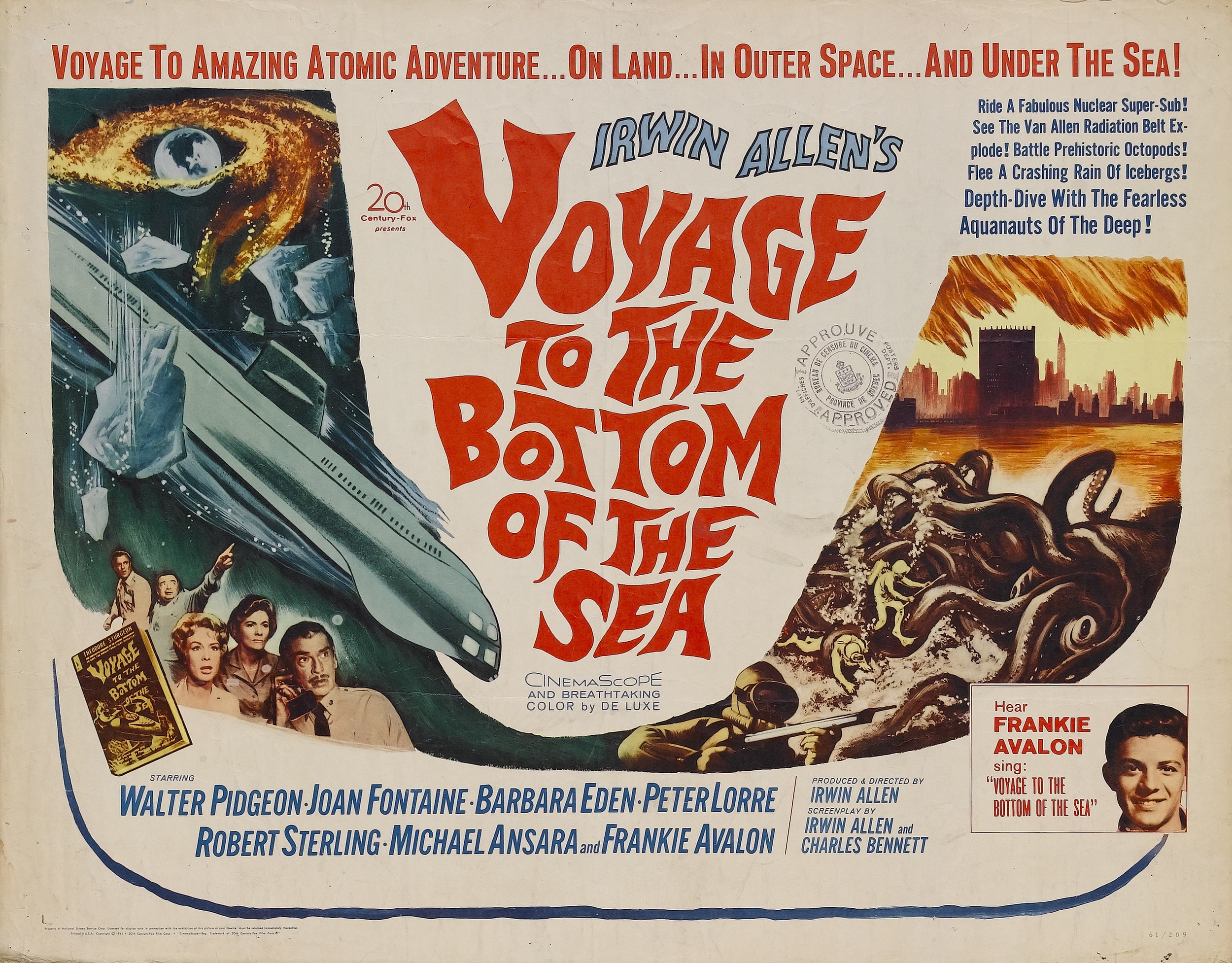 Mega Sized Movie Poster Image for Voyage to the Bottom of the Sea (#3 of 3)