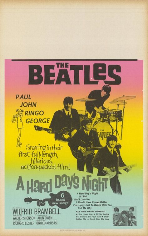 A Hard Day's Night Movie Poster