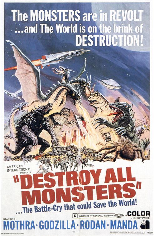 Destroy All Monsters Movie Poster