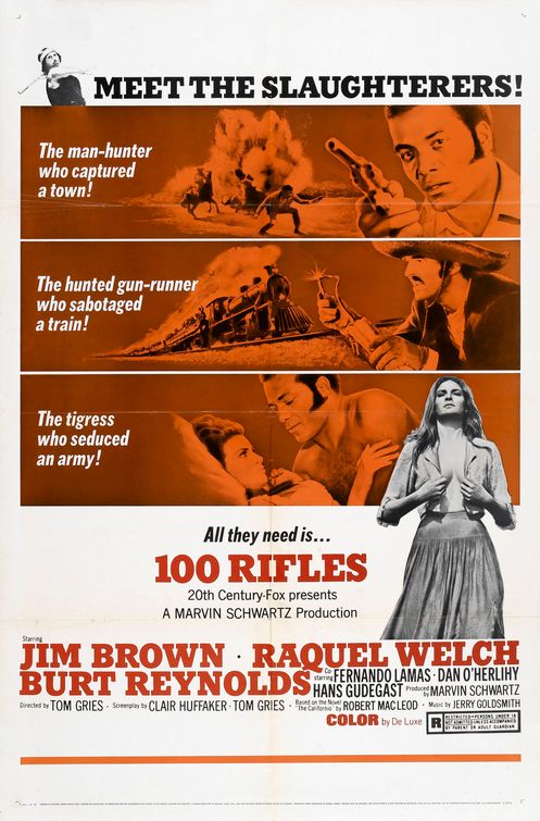 100 Rifles Movie Poster