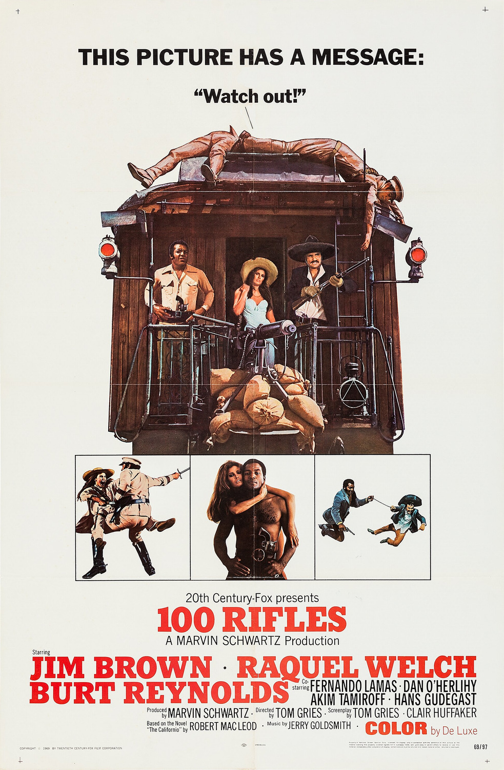 Extra Large Movie Poster Image for 100 Rifles (#2 of 9)