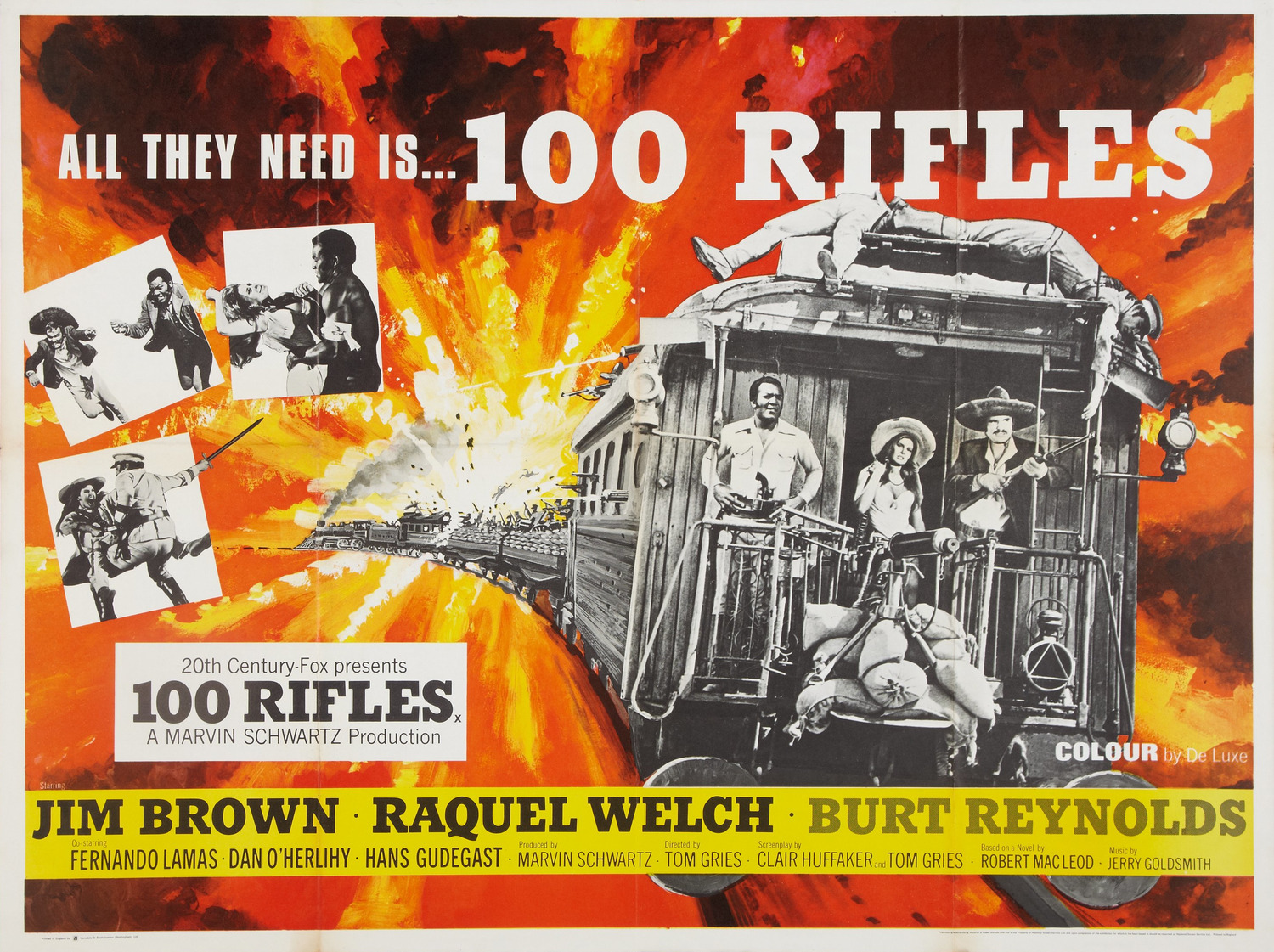 Extra Large Movie Poster Image for 100 Rifles (#6 of 9)