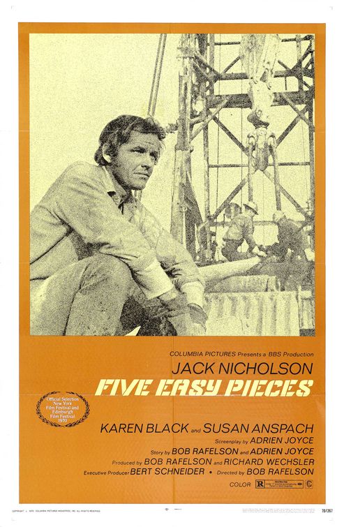 Five Easy Pieces Movie Poster