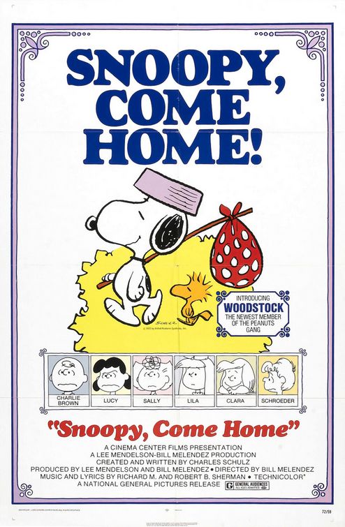 Snoopy Come Home Movie Poster