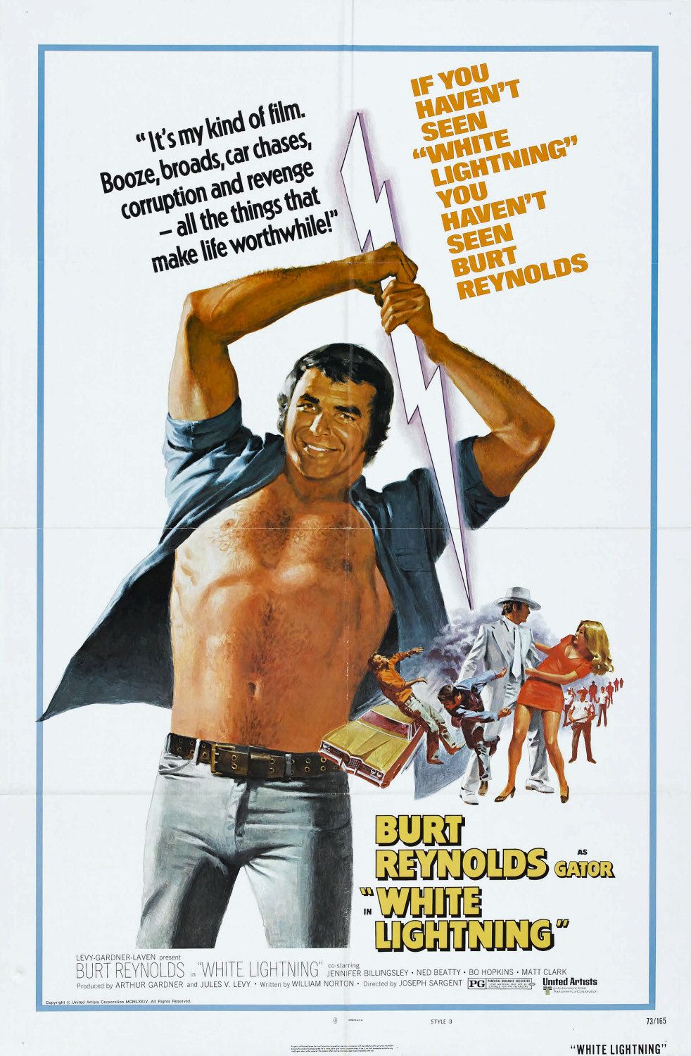 Extra Large Movie Poster Image for White Lightning (#2 of 2)