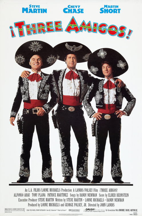 Three Amigos Movie Poster