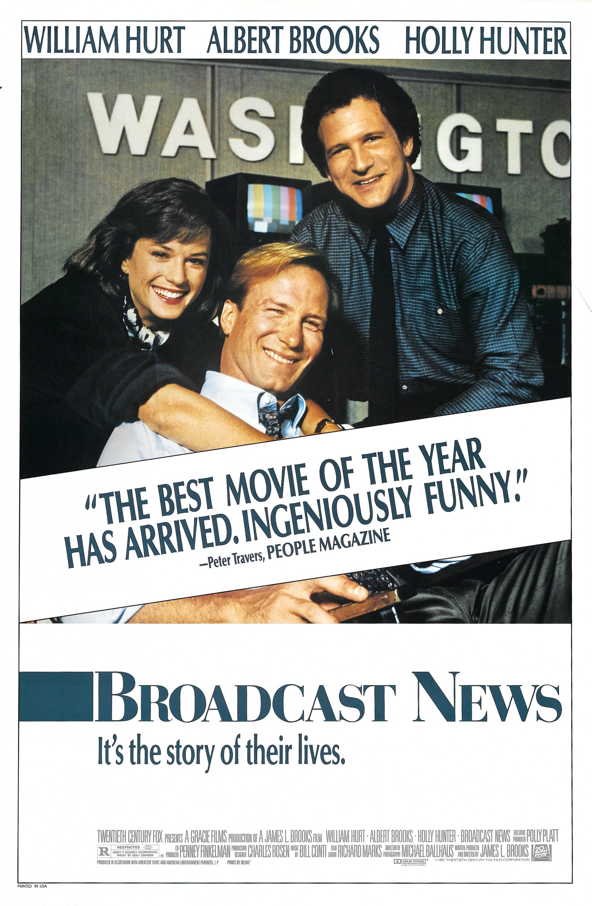 Mega Sized Movie Poster Image for Broadcast News 