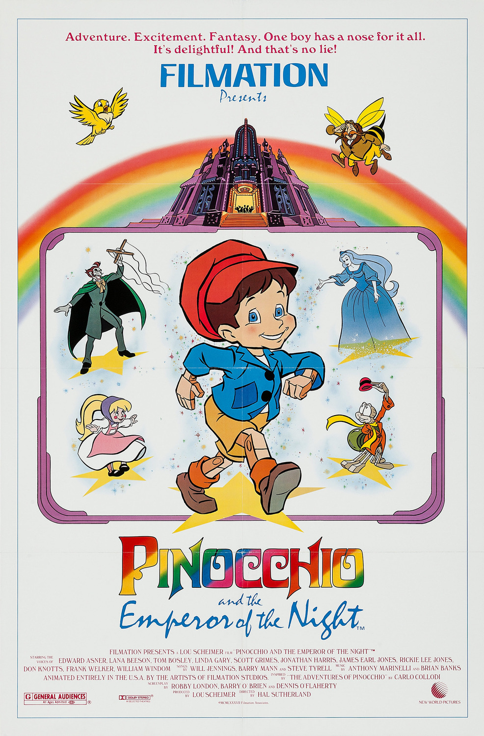 Extra Large Movie Poster Image for Pinocchio and the Emperor of the Night 