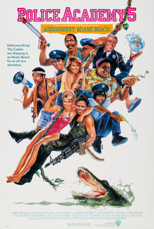 Police Academy 5: Assignment: Miami Beach Movie Poster