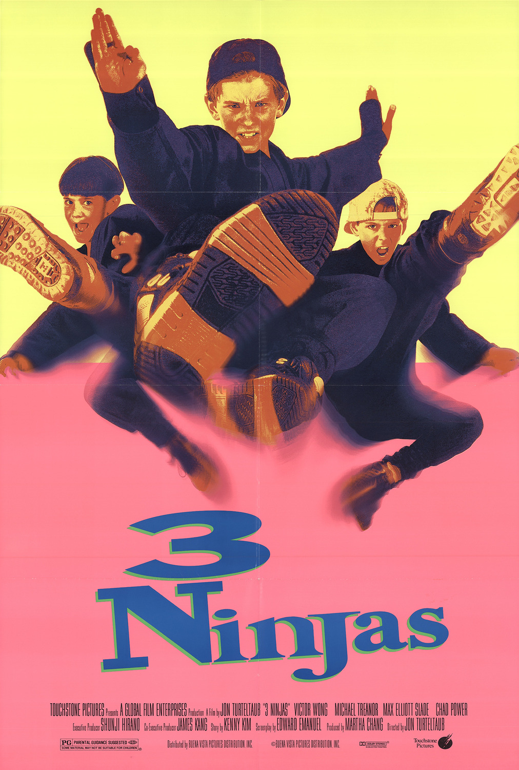 Extra Large Movie Poster Image for 3 Ninjas 