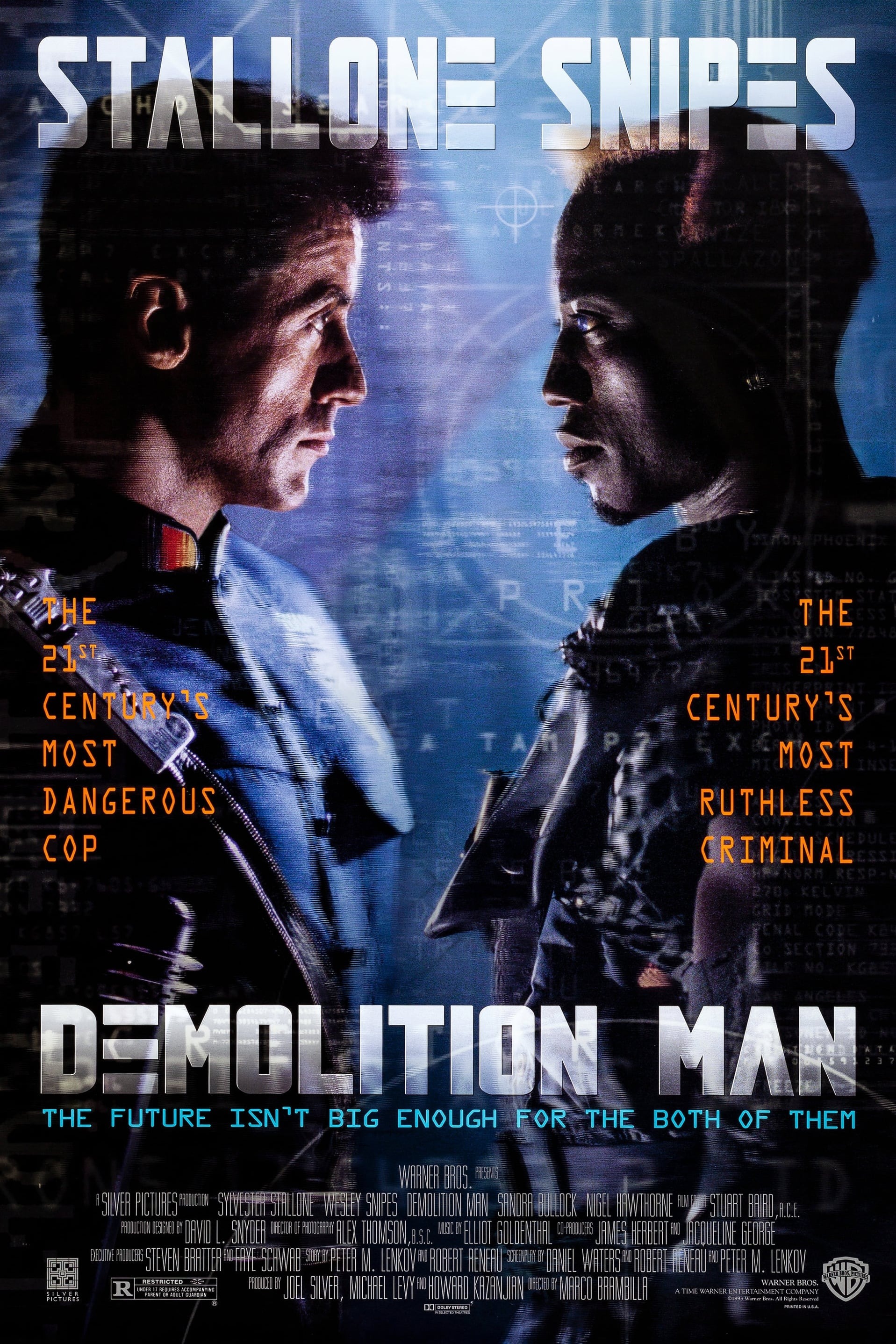 Mega Sized Movie Poster Image for Demolition Man 