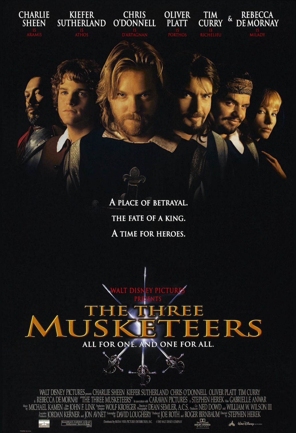 Extra Large Movie Poster Image for The Three Musketeers 