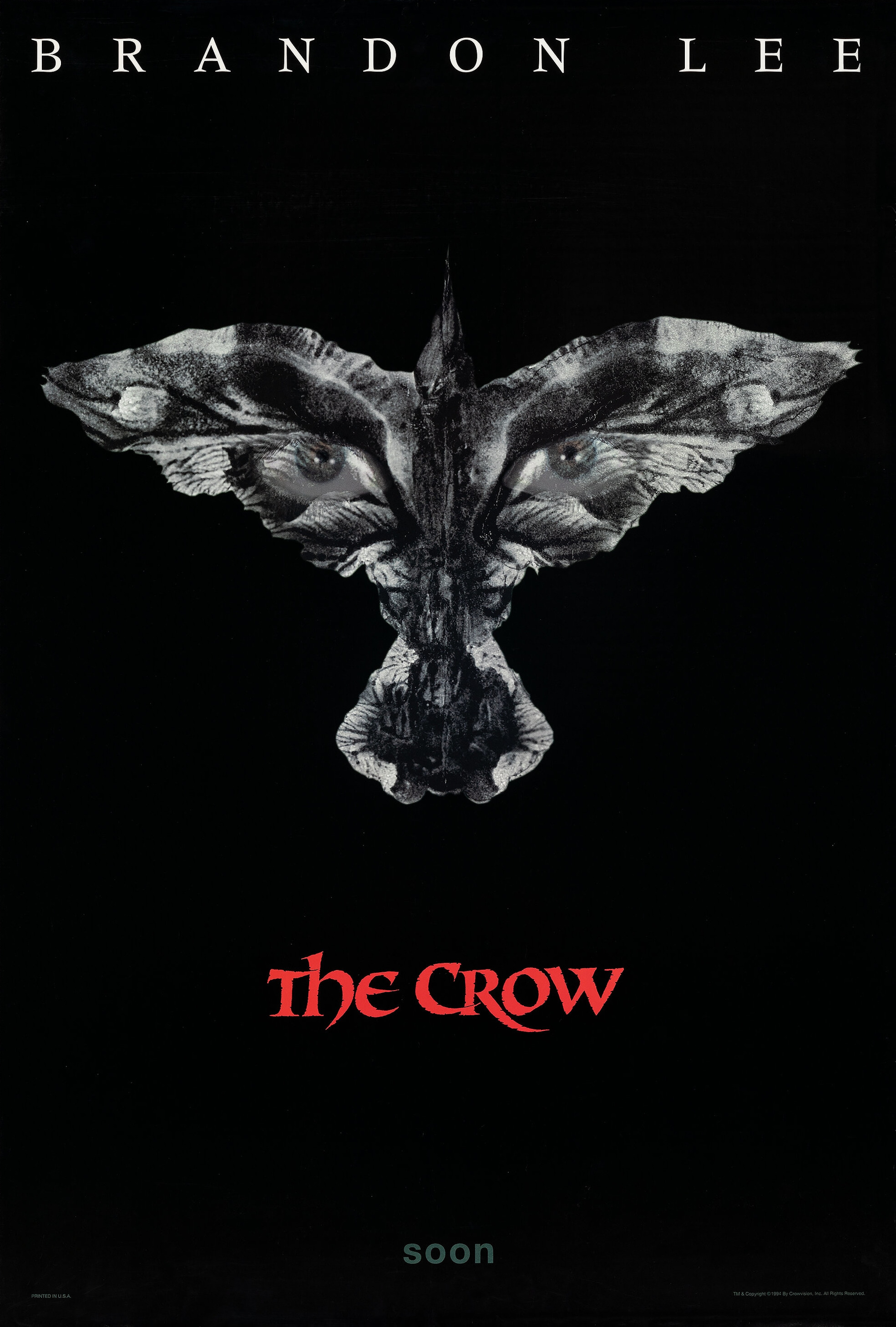 Mega Sized Movie Poster Image for The Crow (#1 of 6)