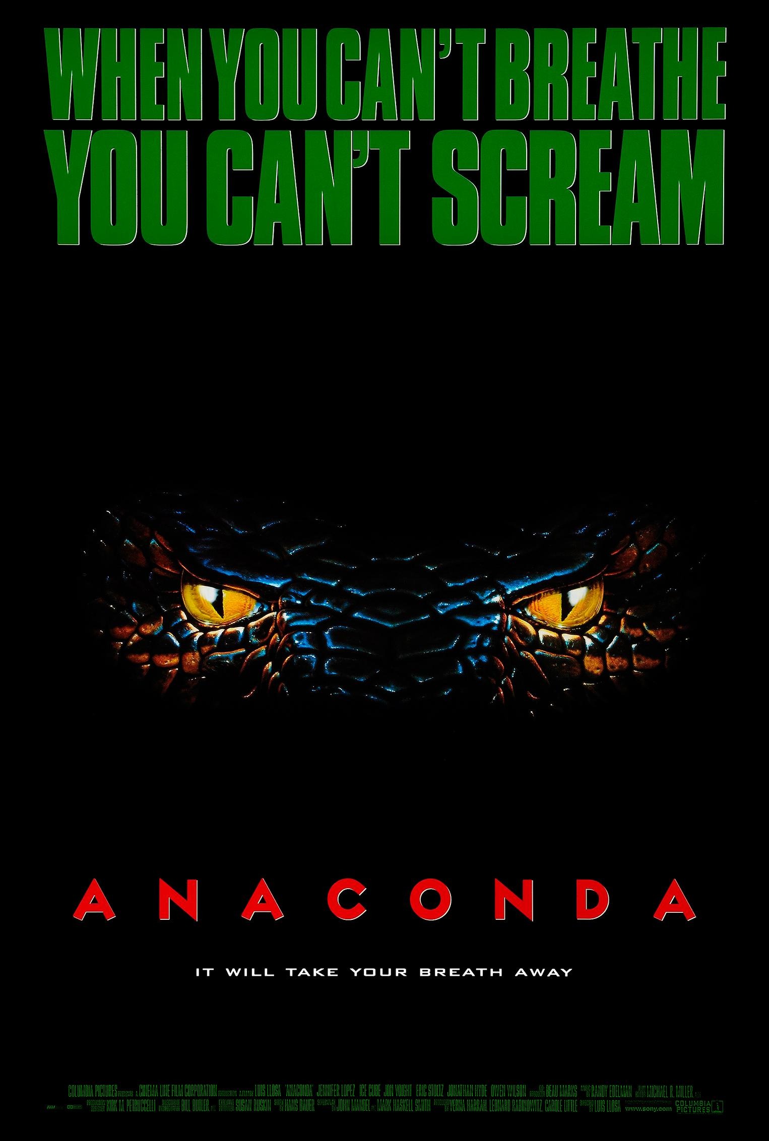 Mega Sized Movie Poster Image for Anaconda (#2 of 2)