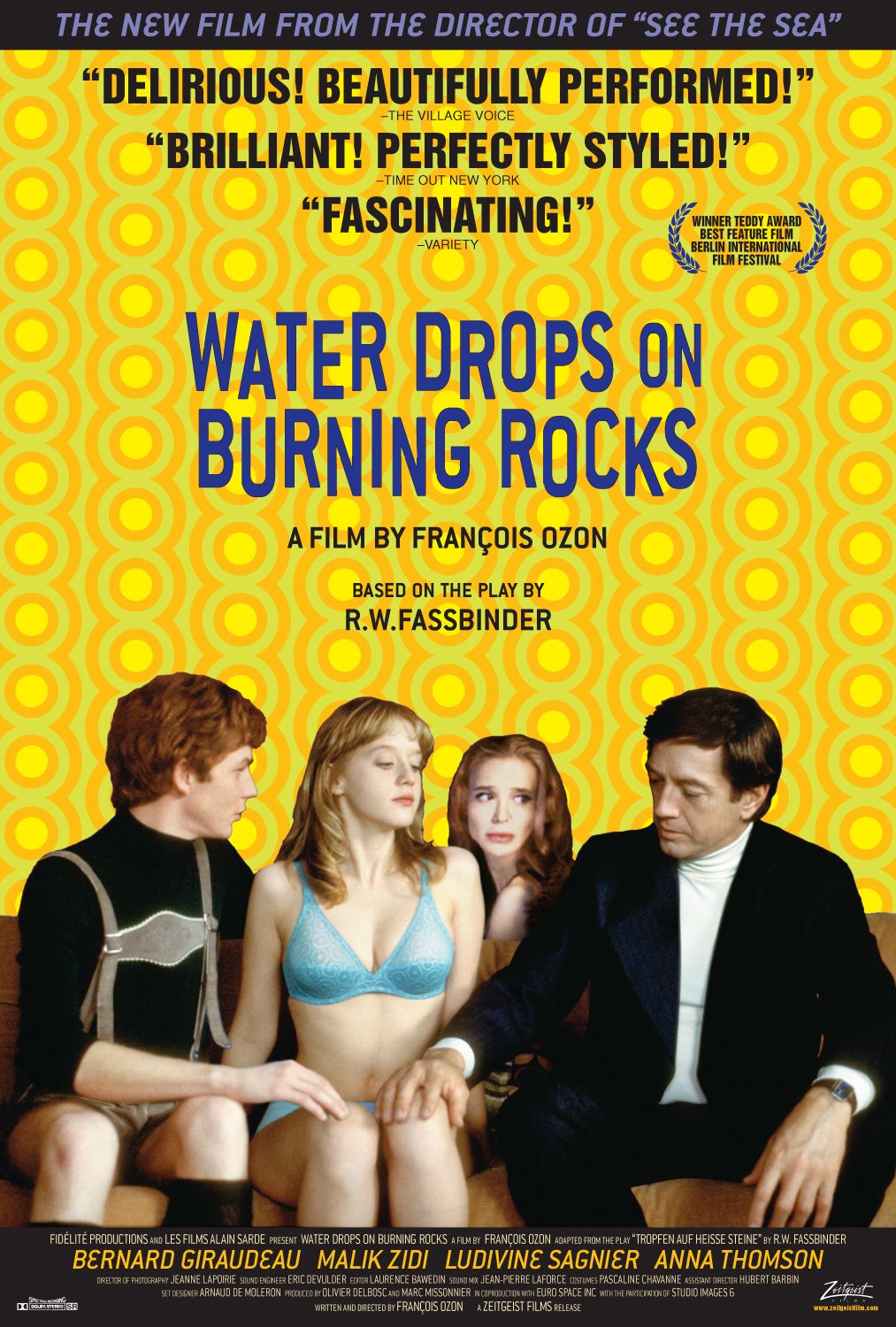 Extra Large Movie Poster Image for Water Drops on Burning Rocks 