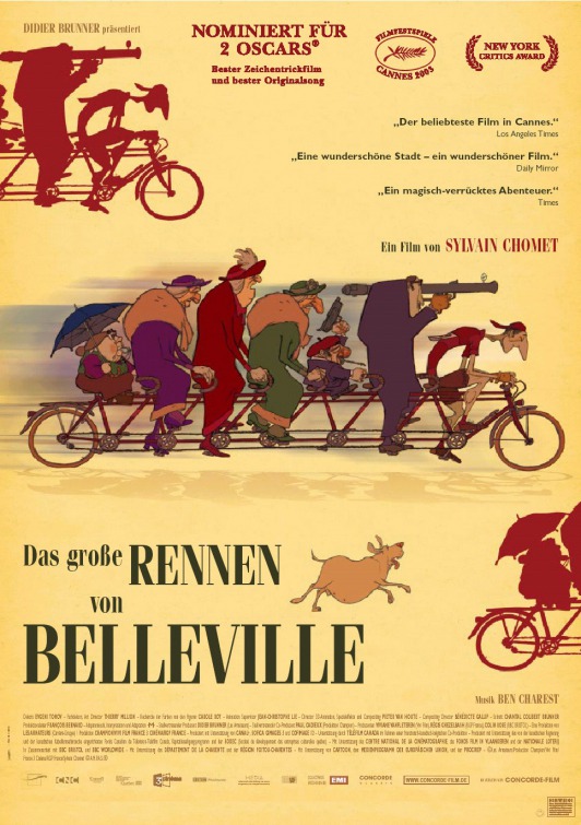 The Triplets of Belleville Movie Poster