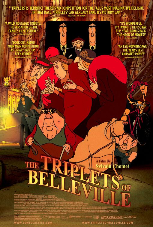 The Triplets of Belleville Movie Poster