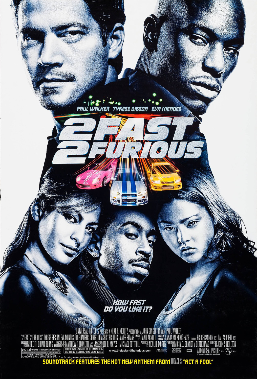 Extra Large Movie Poster Image for 2 Fast 2 Furious (#5 of 9)