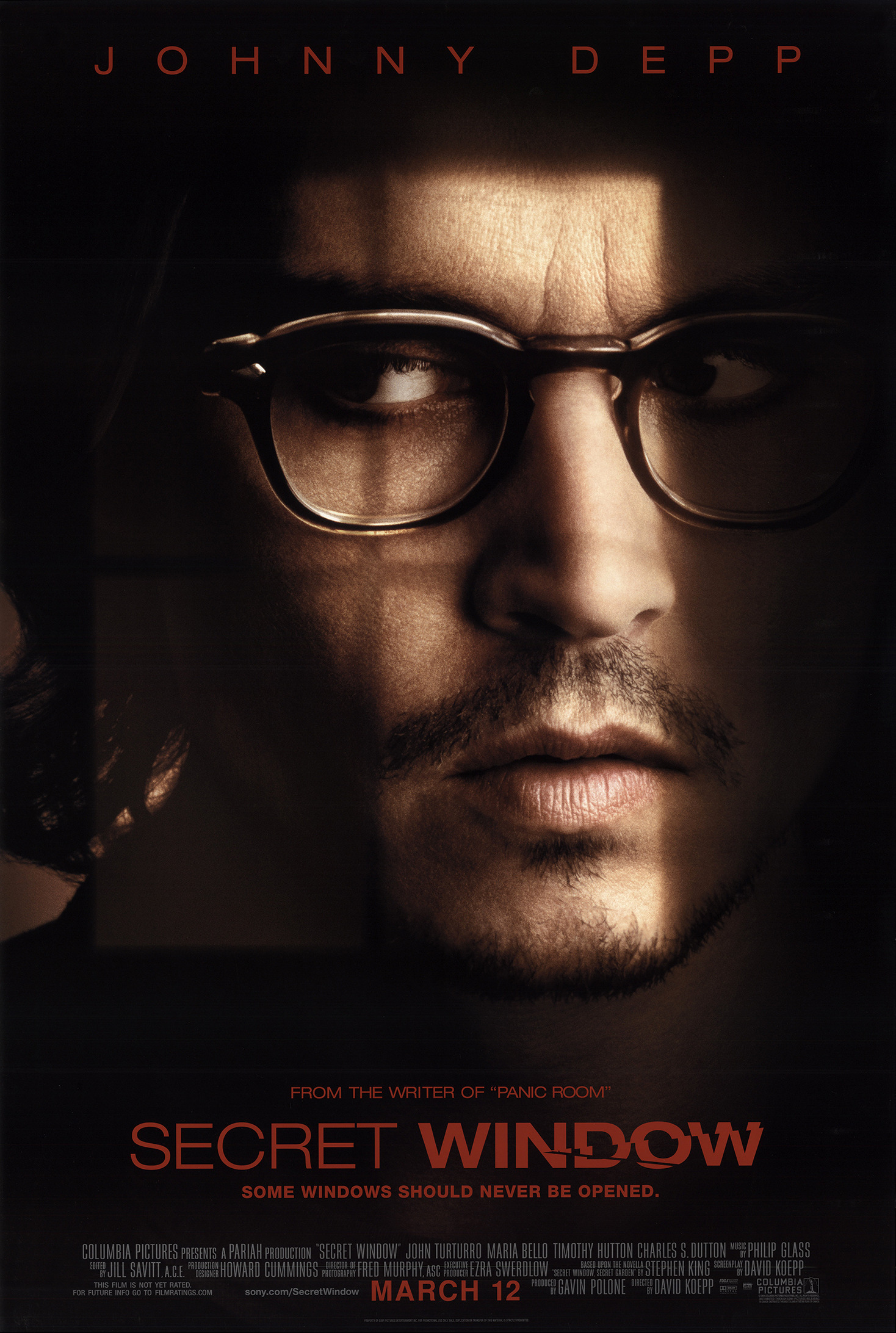 Mega Sized Movie Poster Image for Secret Window 