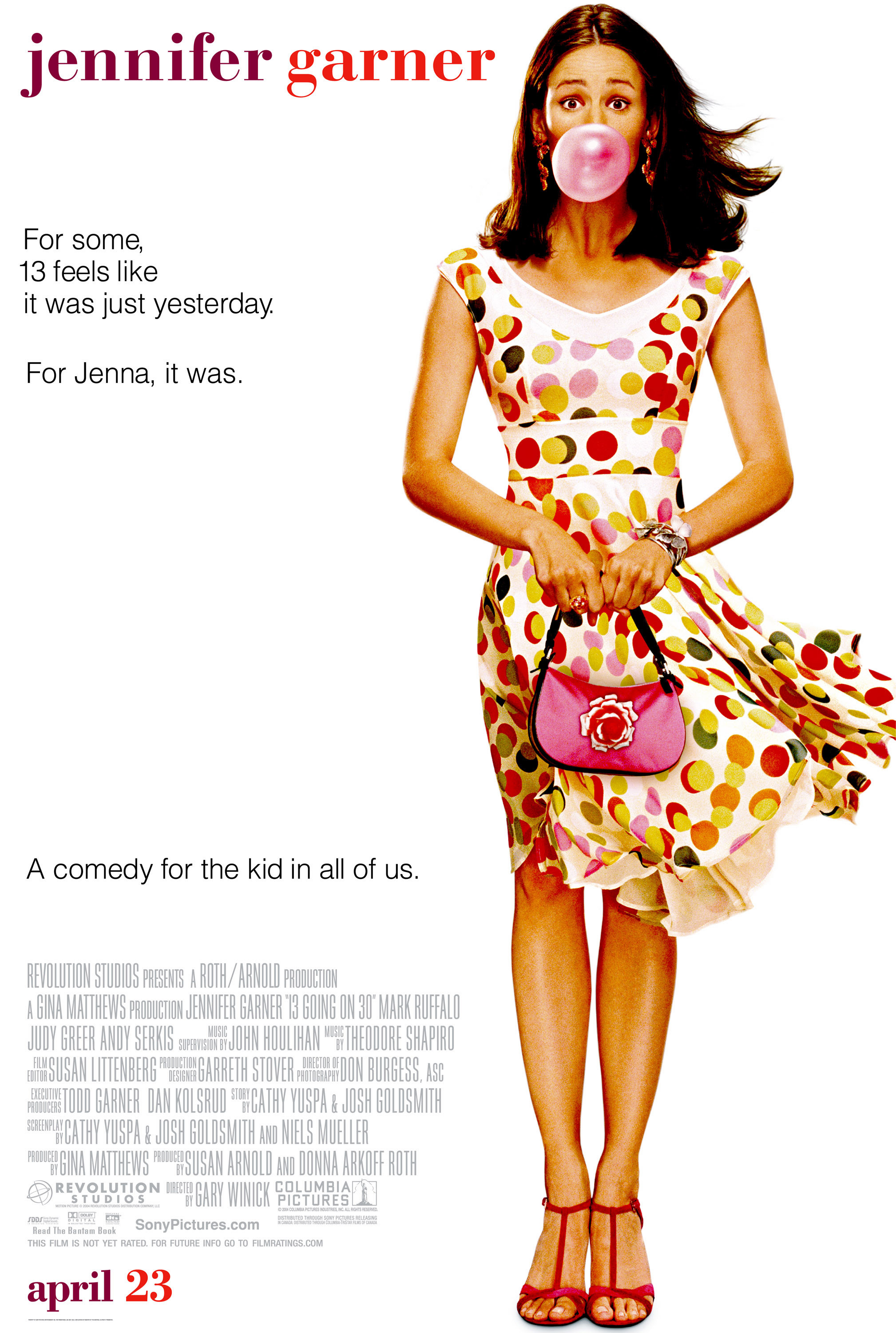 Mega Sized Movie Poster Image for 13 Going on 30 (#1 of 4)