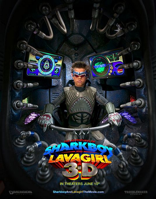 The Adventures of Sharkboy and Lavagirl in 3-D Movie Poster