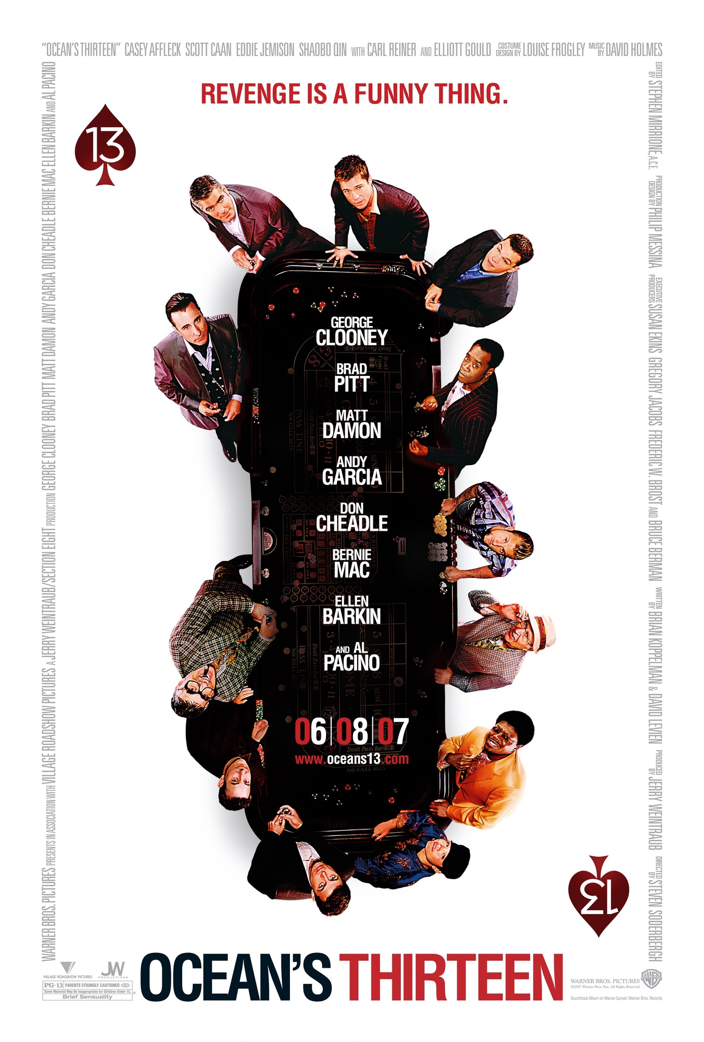 Mega Sized Movie Poster Image for Ocean's Thirteen (#2 of 9)