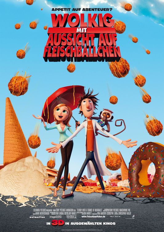 Cloudy with a Chance of Meatballs Movie Poster