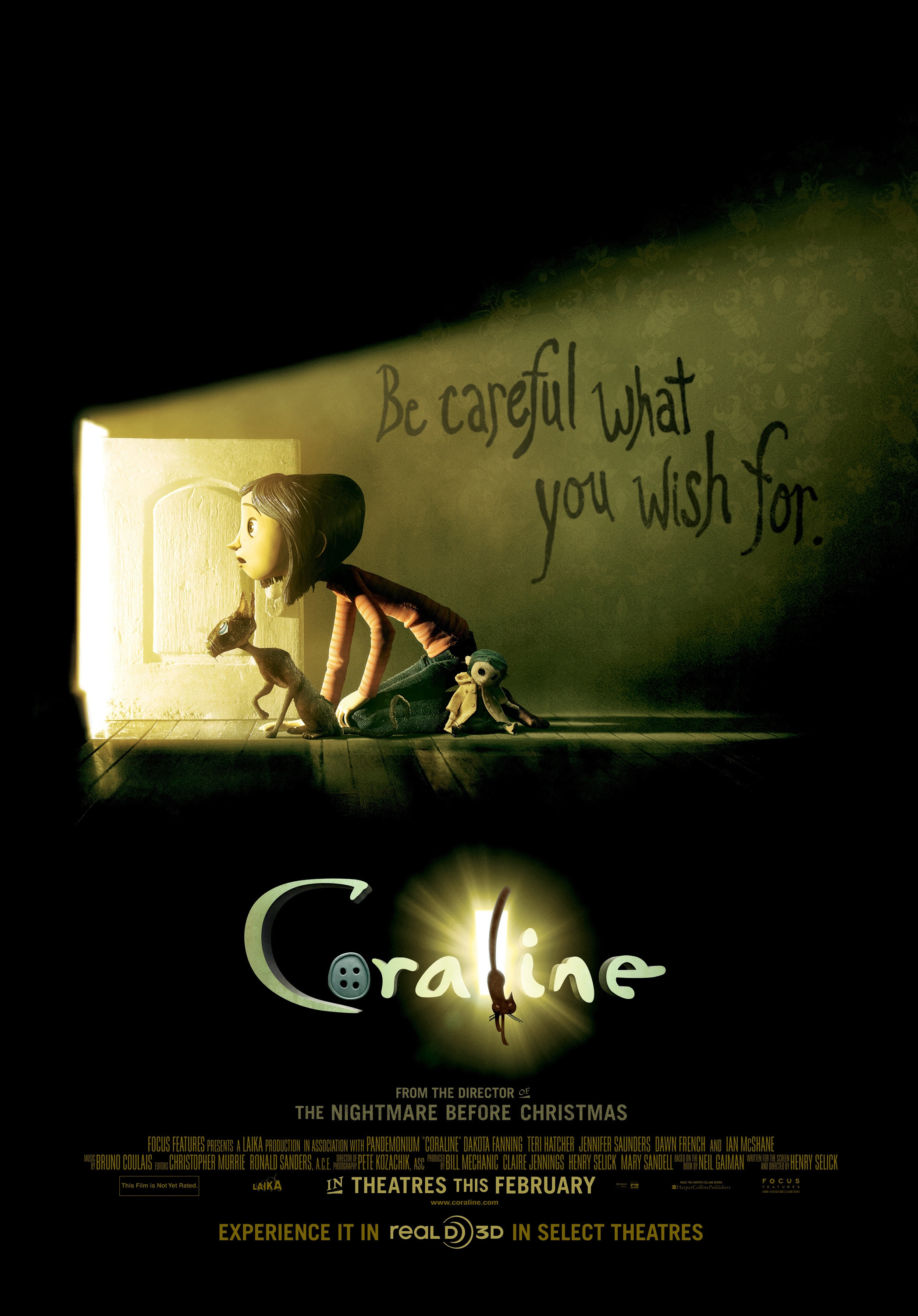 Mega Sized Movie Poster Image for Coraline (#1 of 36)