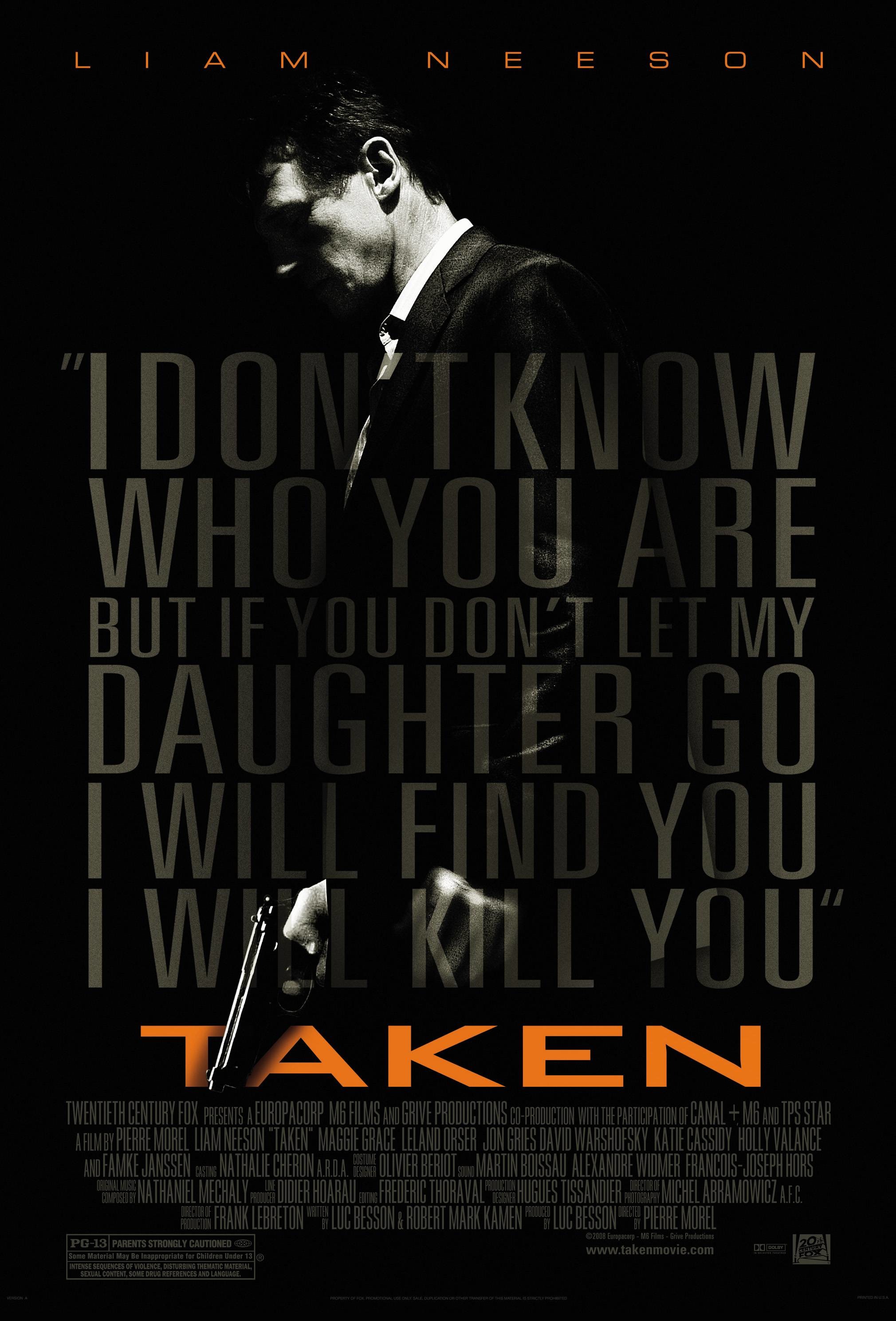 Mega Sized Movie Poster Image for Taken (#5 of 6)