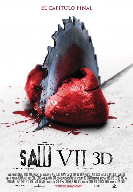 Saw 3D Movie Poster