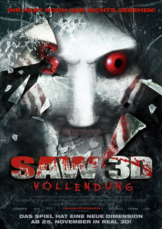 Saw 3D Movie Poster