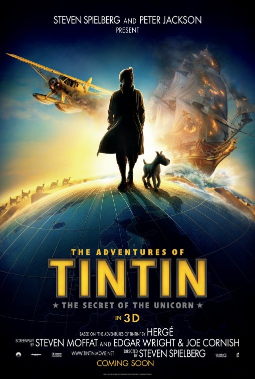 The Adventures of Tintin: The Secret of the Unicorn Movie Poster