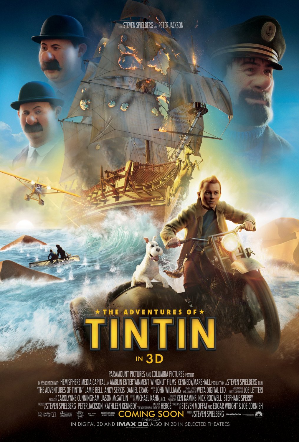 Extra Large Movie Poster Image for The Adventures of Tintin: The Secret of the Unicorn (#3 of 5)