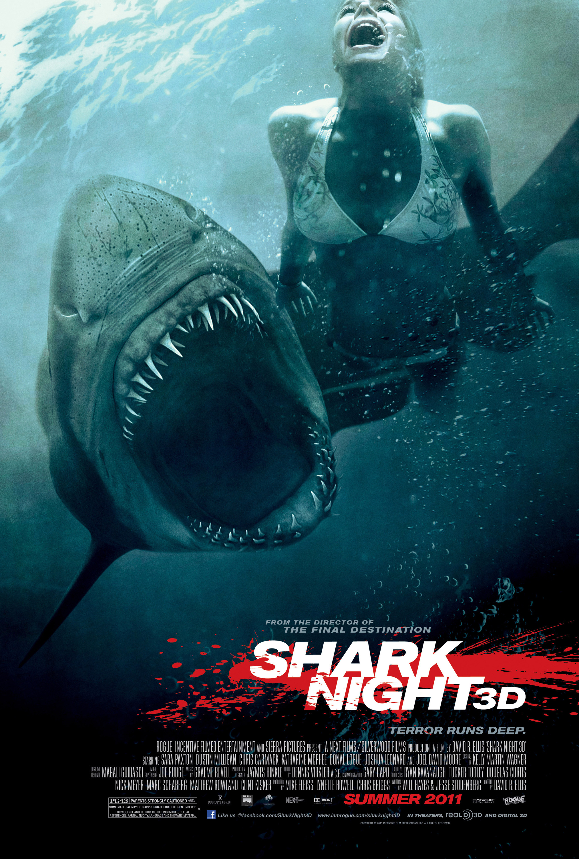 Mega Sized Movie Poster Image for Shark Night 3D (#5 of 5)