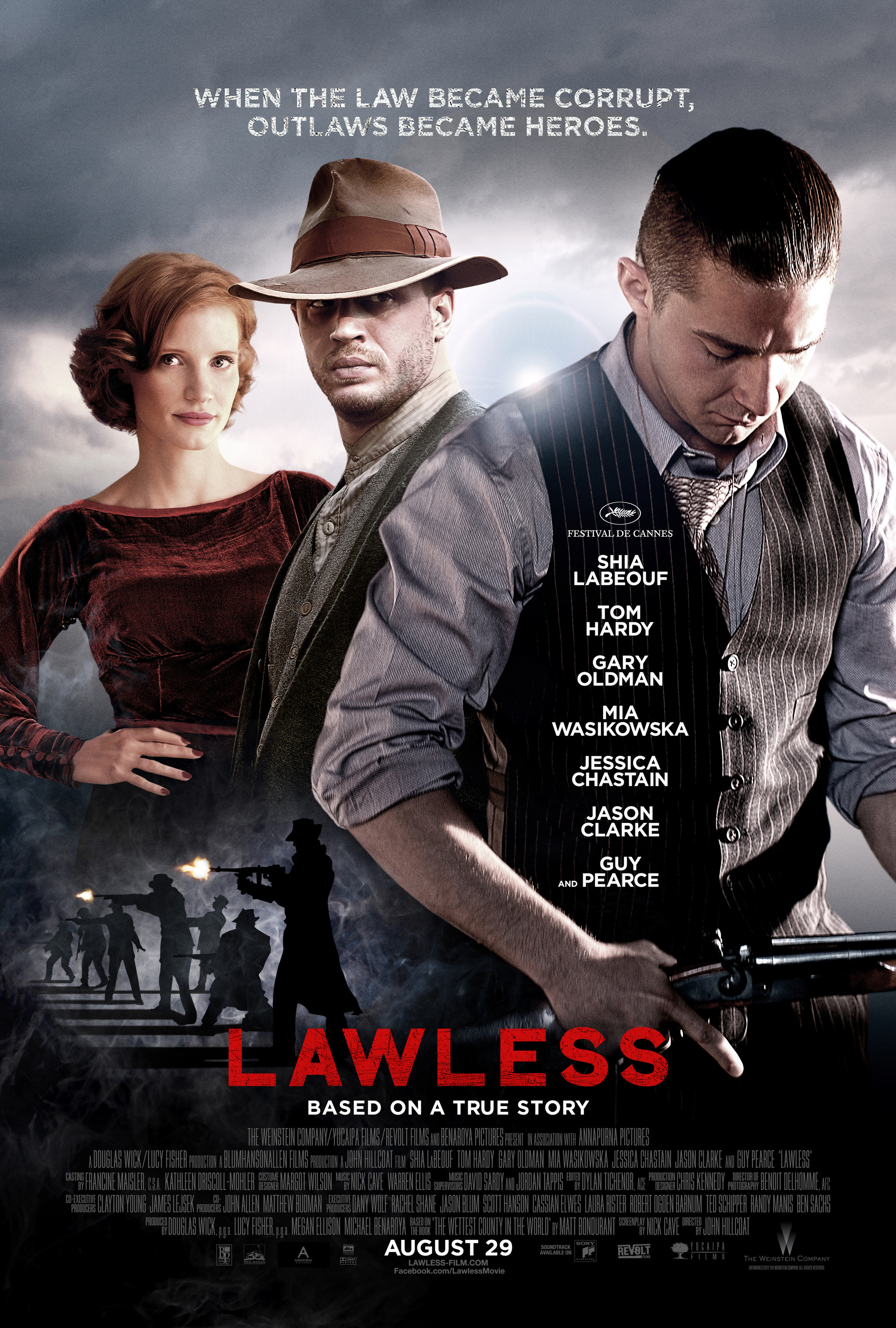 Mega Sized Movie Poster Image for Lawless (#10 of 14)