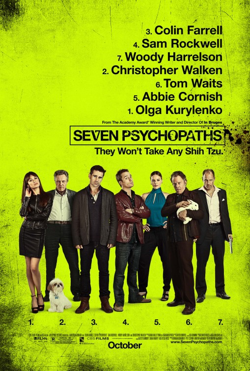 Seven Psychopaths Movie Poster