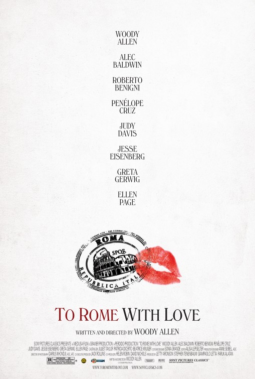 To Rome with Love Movie Poster