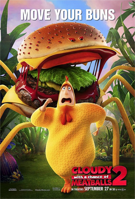 Cloudy with a Chance of Meatballs 2 Movie Poster