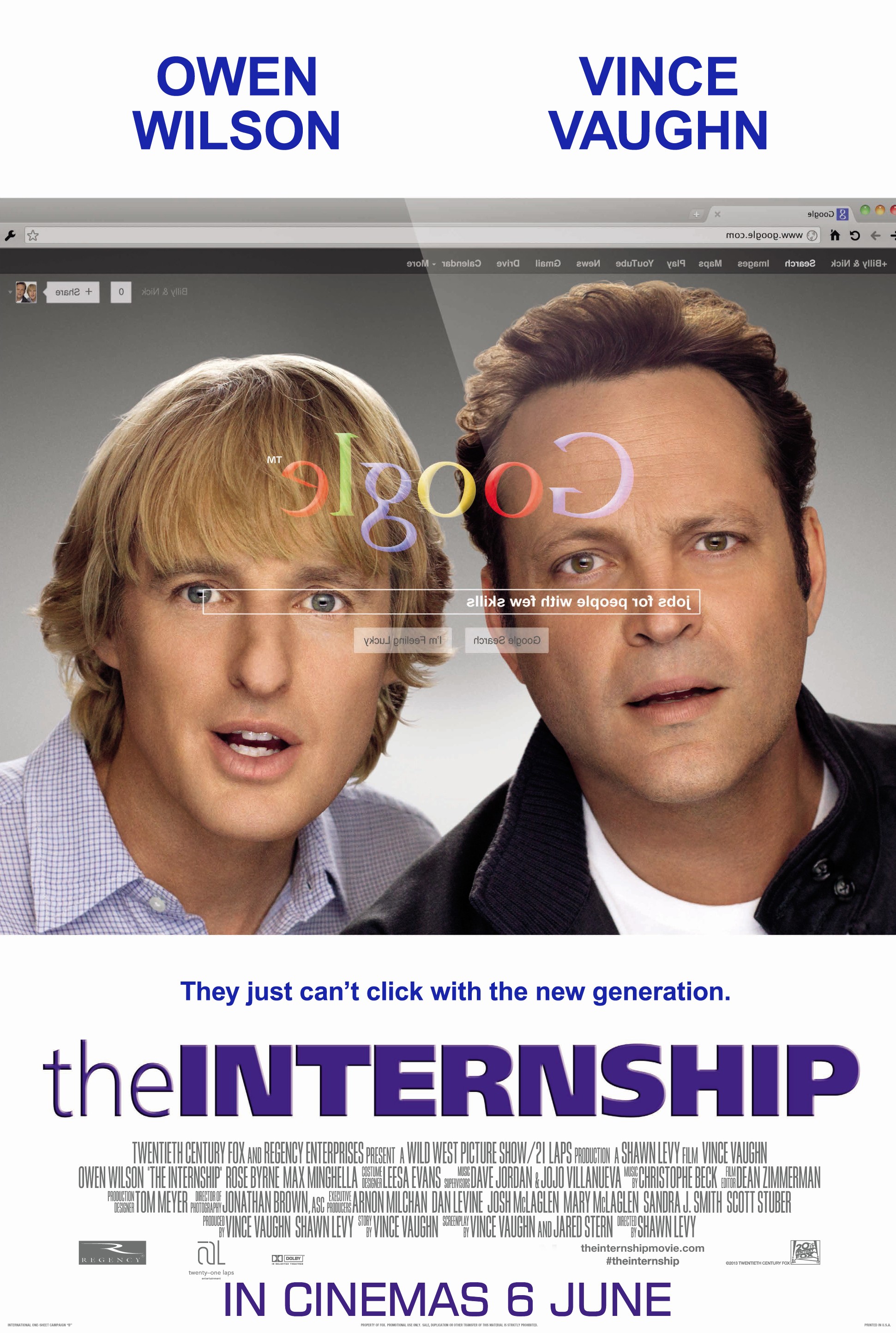 Mega Sized Movie Poster Image for The Internship (#2 of 8)