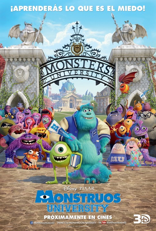 Monsters University Movie Poster