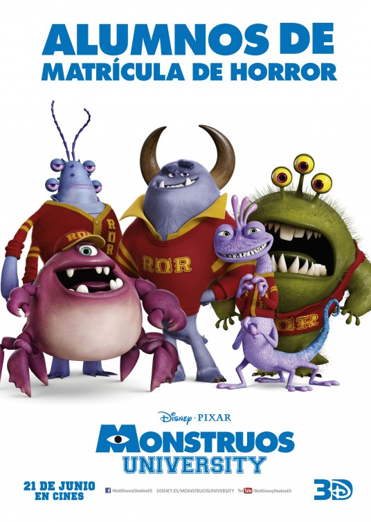 Monsters University Movie Poster