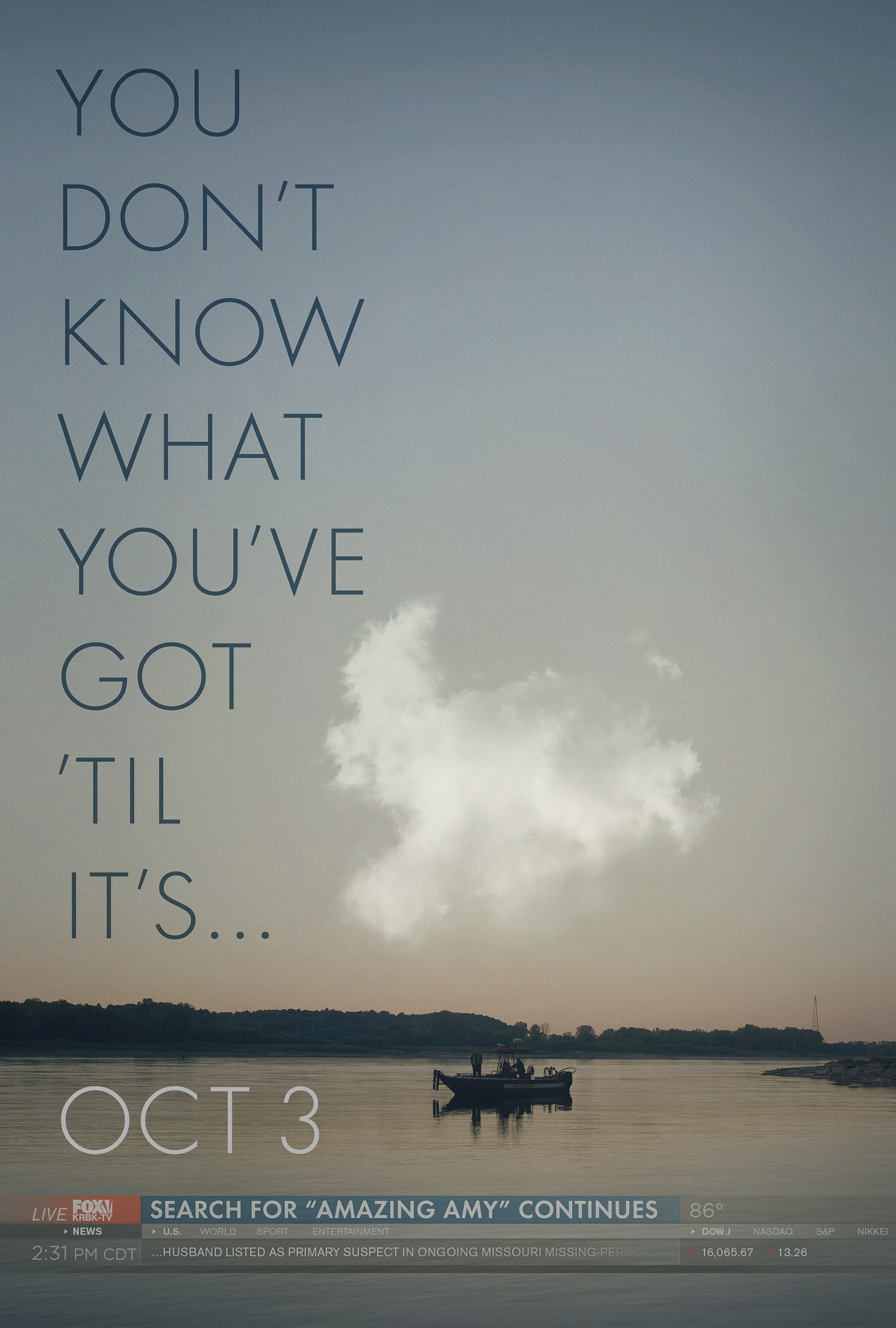 Mega Sized Movie Poster Image for Gone Girl (#1 of 4)