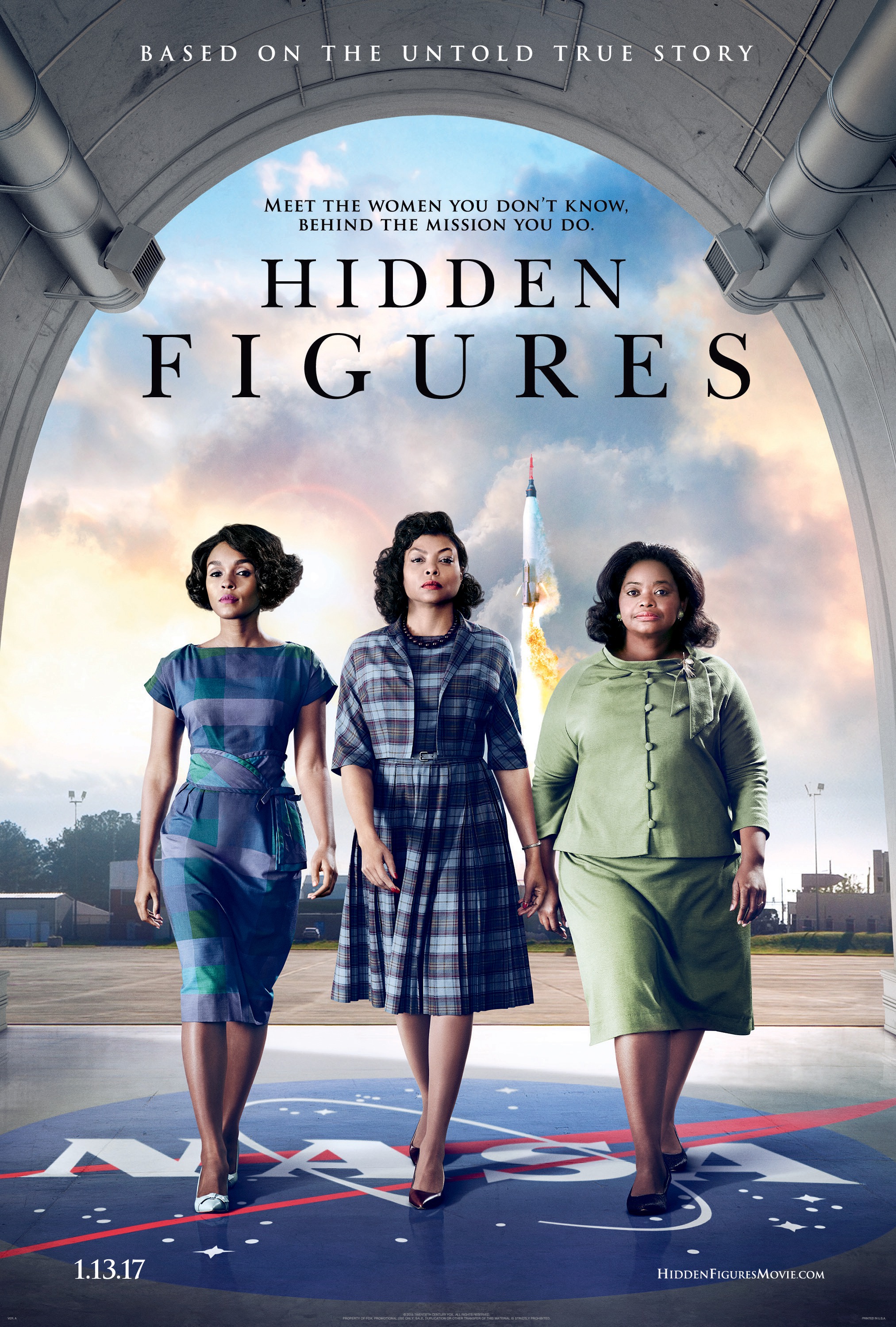 Mega Sized Movie Poster Image for Hidden Figures (#1 of 10)